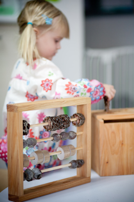 Ava with abacus